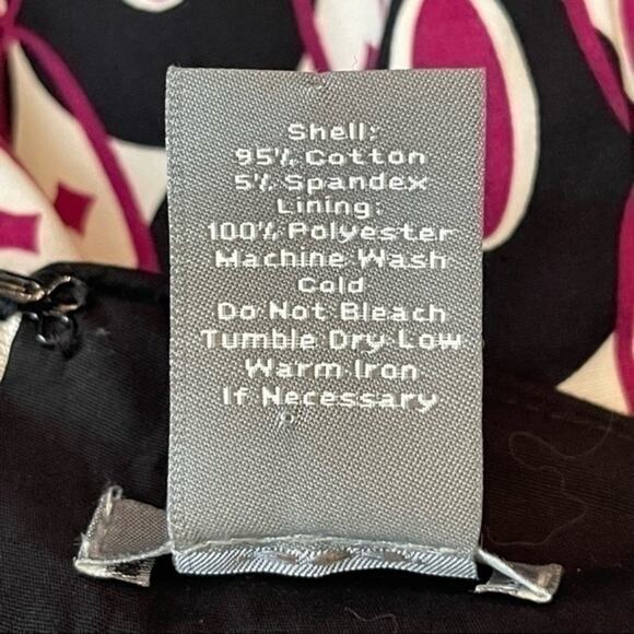 Ann Taylor Bold Retro Print Shift OfficeCore Career Dress NWOT Size 6P - Picture 10 of 12